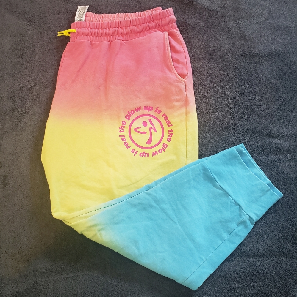 Zumba tie dye sweat pants